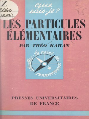 cover image of Les particules élémentaires